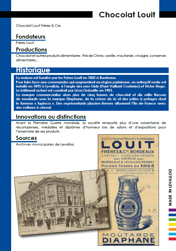 Brochure Chocolat Louit : à consulter (pdf 168 Ko)