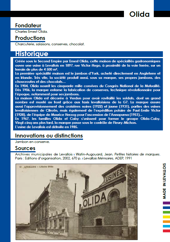 Brochure Olida : à consulter (pdf